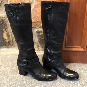 Franco Sarto black boots leather
